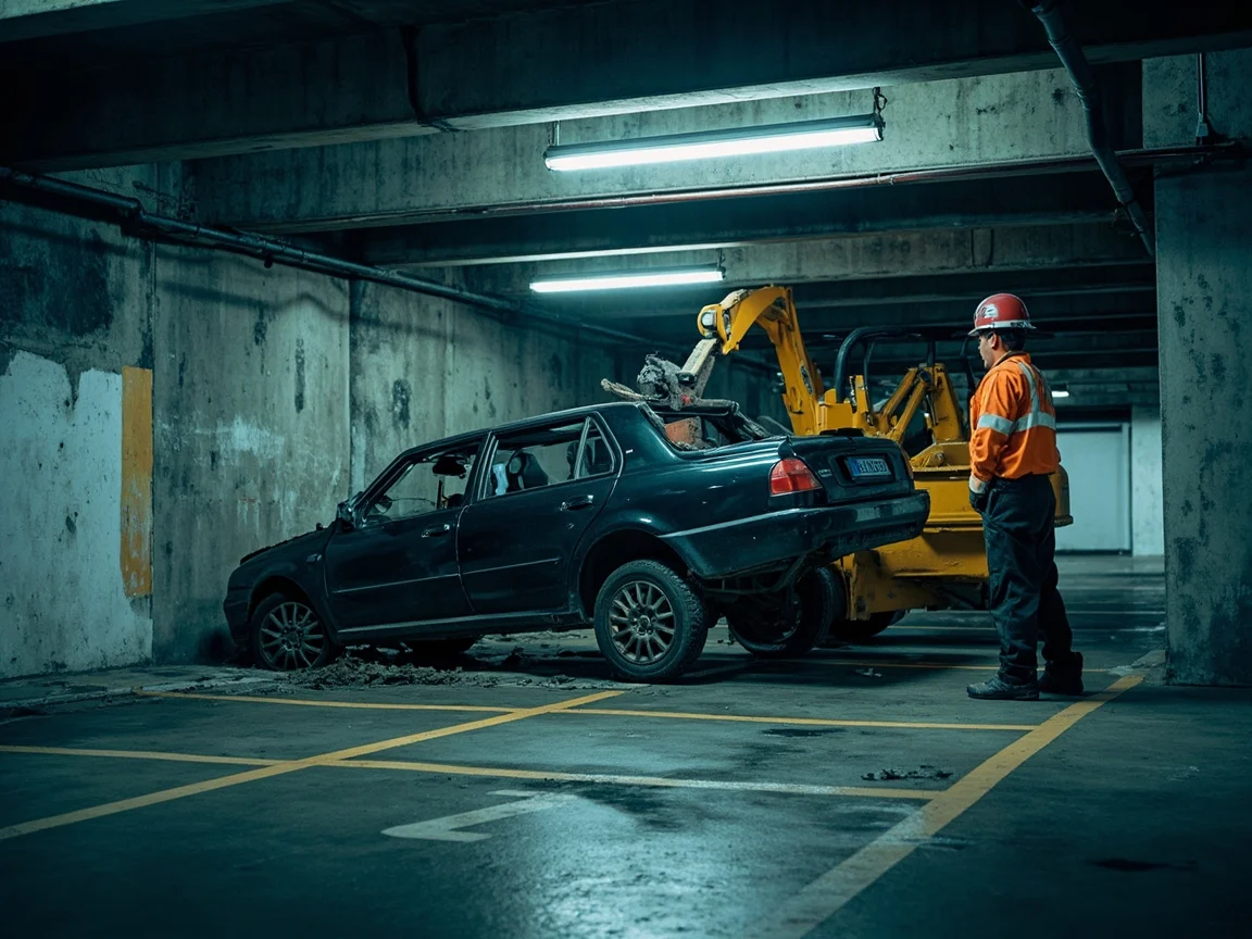 Enl&egrave;vement &eacute;pave sous-sol / parking &middot; image &agrave; la une
