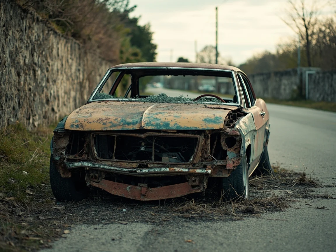 Epave voiture &middot; image &agrave; la une