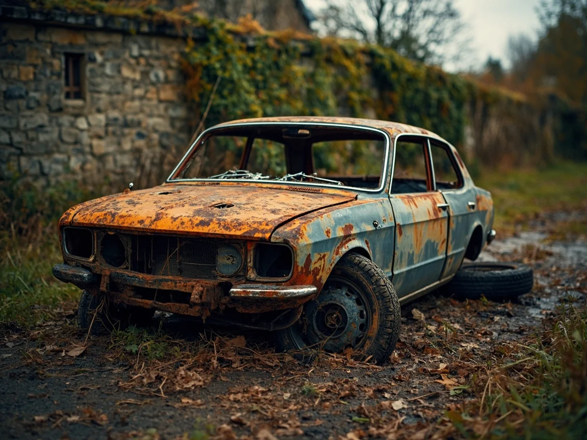 Epave voiture &middot; image &agrave; la une