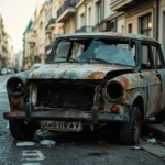 Epave voiture &mdash; Epave voiture 94/94270 - Kremlin-Bic&ecirc;tre &middot; image &agrave; la une