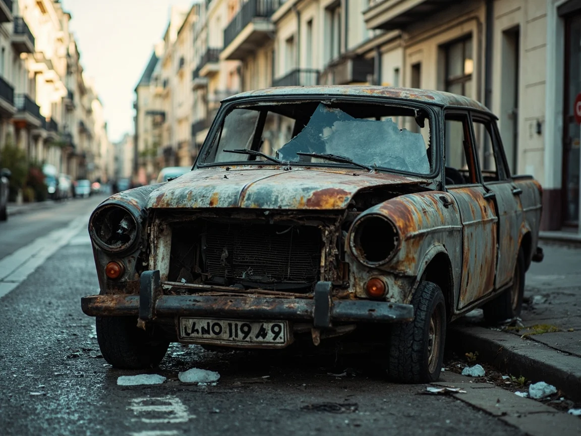Epave voiture &middot; image &agrave; la une
