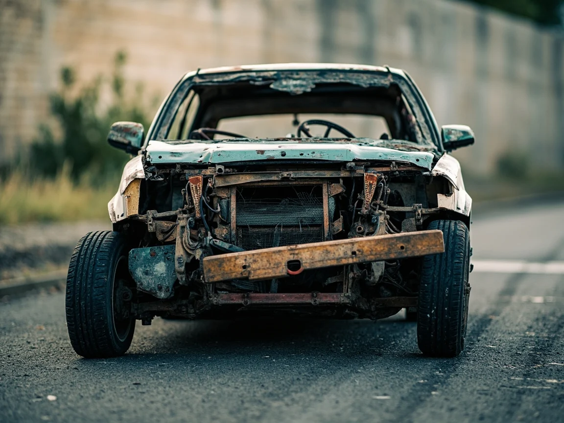 Epave voiture &middot; image &agrave; la une