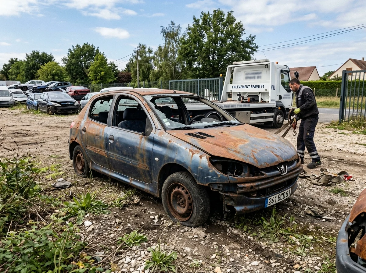 Epave voiture &middot; image &agrave; la une