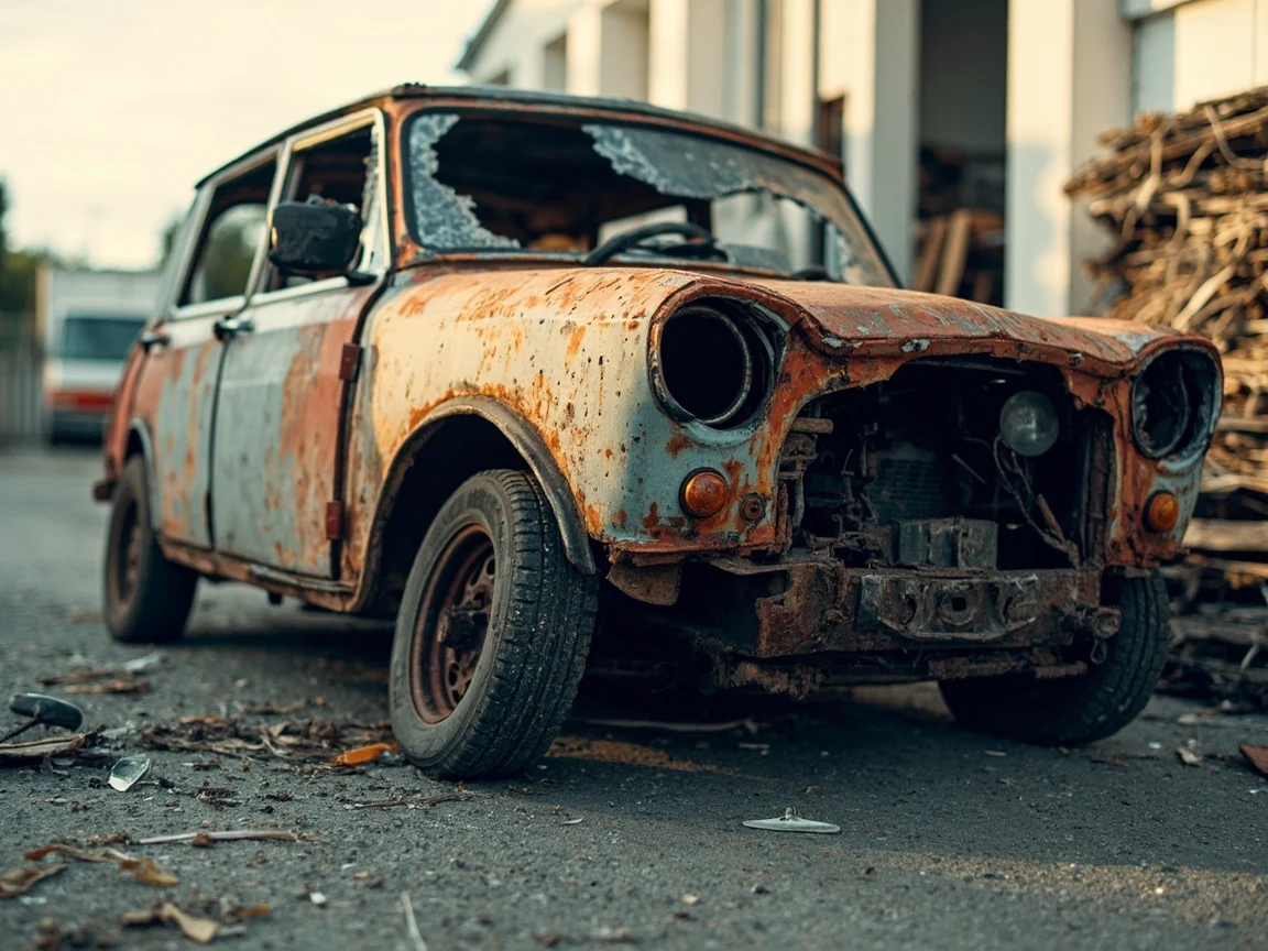 Epave voiture &middot; image &agrave; la une