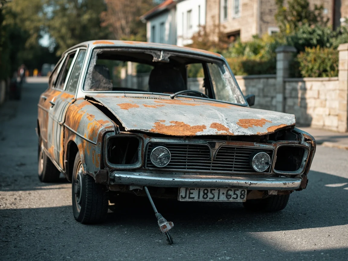 Epave voiture &middot; image &agrave; la une