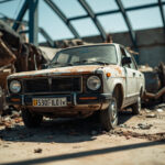 , , , ,  - Destruction voiture - 91210, Draveil, Essonne