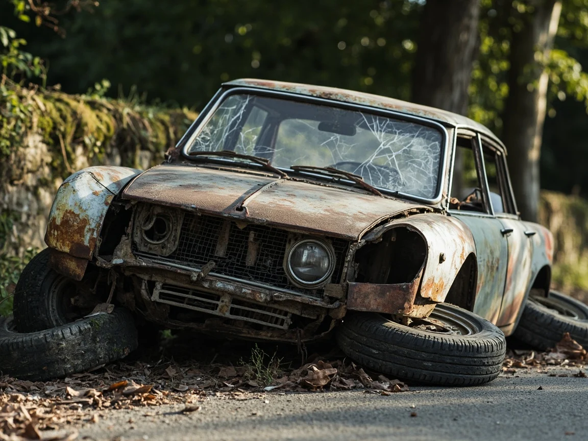Epave voiture &middot; image &agrave; la une