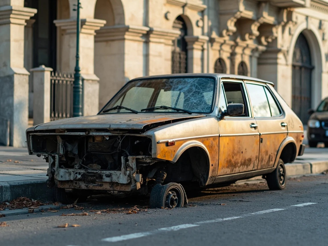 Epave voiture &middot; image &agrave; la une