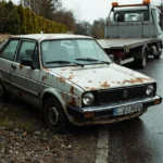 Epave voiture &mdash; Epave voiture - Maincy / Seine-et-Marne / 77950 &middot; image &agrave; la une