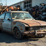 , , , ,  - Destruction voiture - Bezons (95870) - Val-d'Oise (95)