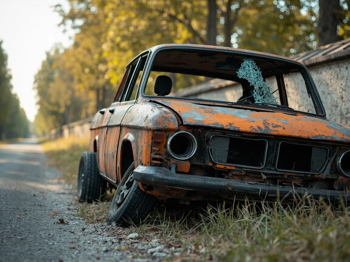 Epave voiture &middot; image &agrave; la une