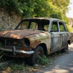 Epave voiture &mdash; Epave voiture : Ch&acirc;teaufort (78117), Yvelines &middot; image &agrave; la une