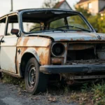 Epave voiture &mdash; Epave voiture Forges-Les-Bains - 91 - Essonne &middot; image &agrave; la une