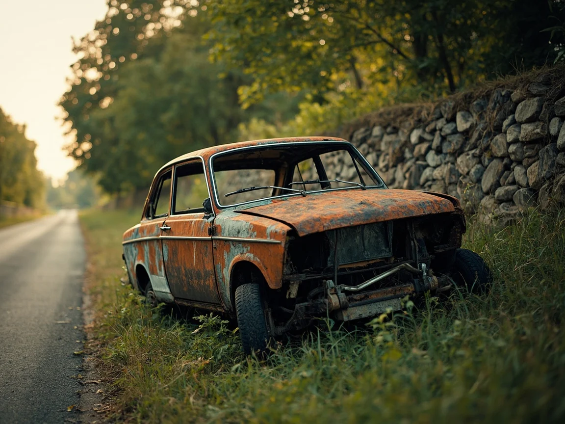 Epave voiture &middot; image &agrave; la une
