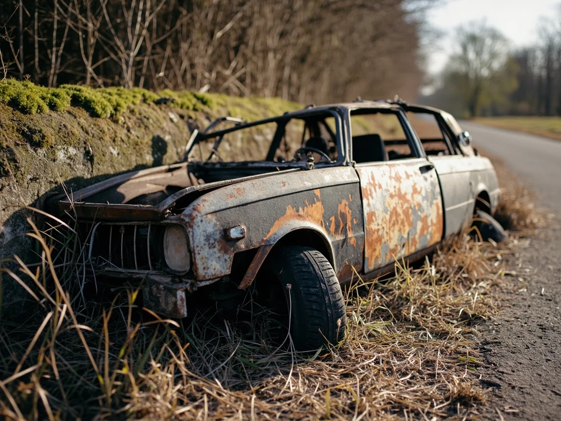 Epave voiture &middot; image &agrave; la une