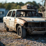 , , , ,  - Destruction voiture - Chaumontel, Val-d'Oise (95270)