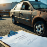 , , , ,  - Destruction voiture Frette-Sur-Seine (95530, Val-d'Oise)