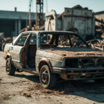 , , , ,  - Destruction voiture Aulnay-Sous-Bois, Seine-Saint-Denis - 93600