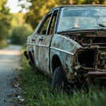 Epave voiture &mdash; Epave voiture Ferri&egrave;res-En-Brie (Seine-et-Marne, 77164) &middot; image &agrave; la une