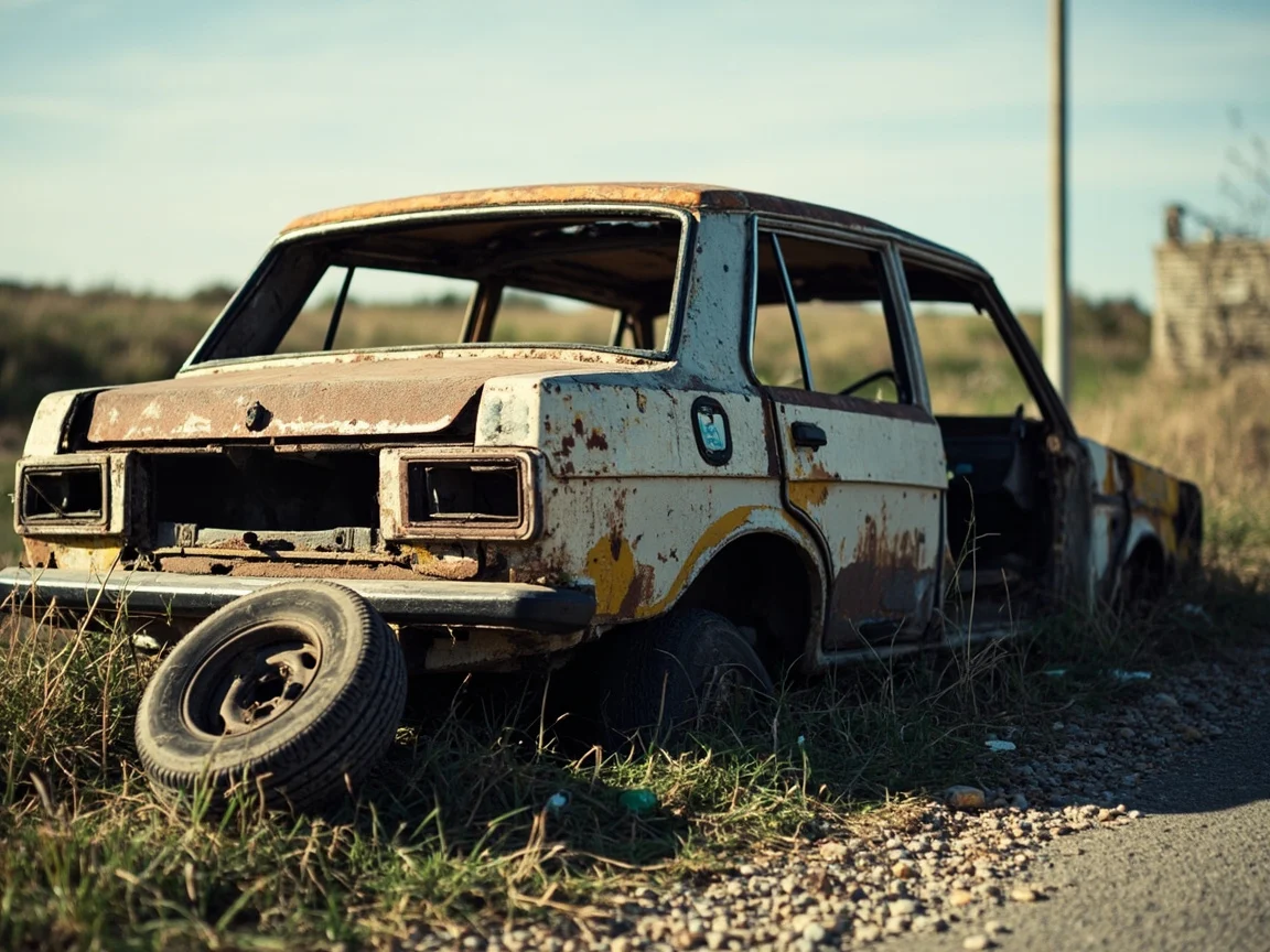 Epave voiture &middot; image &agrave; la une