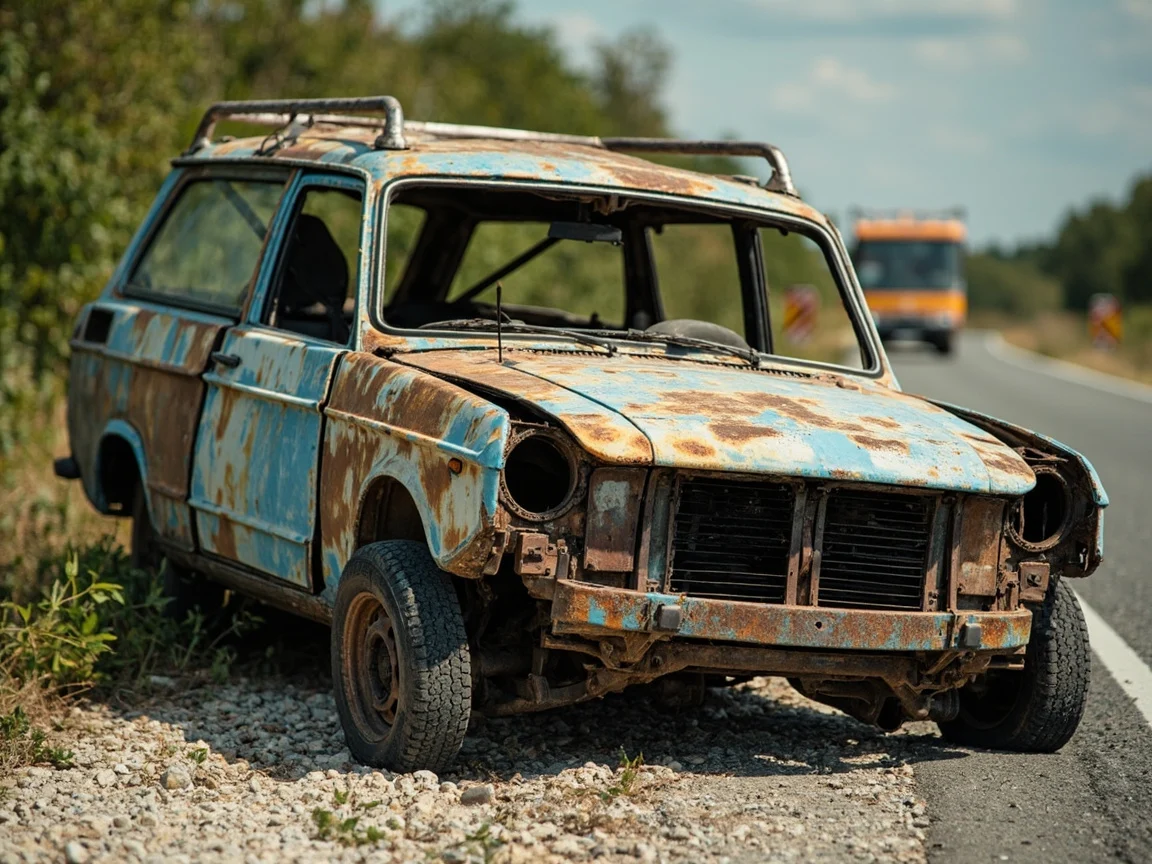 Epave voiture &middot; image &agrave; la une