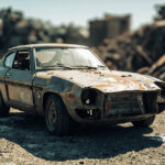 , , , ,  - Destruction voiture - Bagneux - 92220 - 92