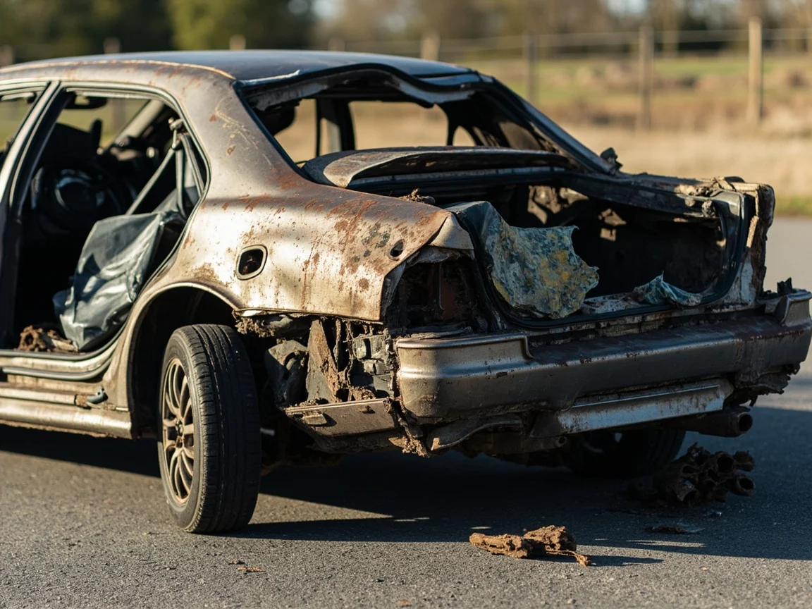 Epave voiture &middot; image &agrave; la une