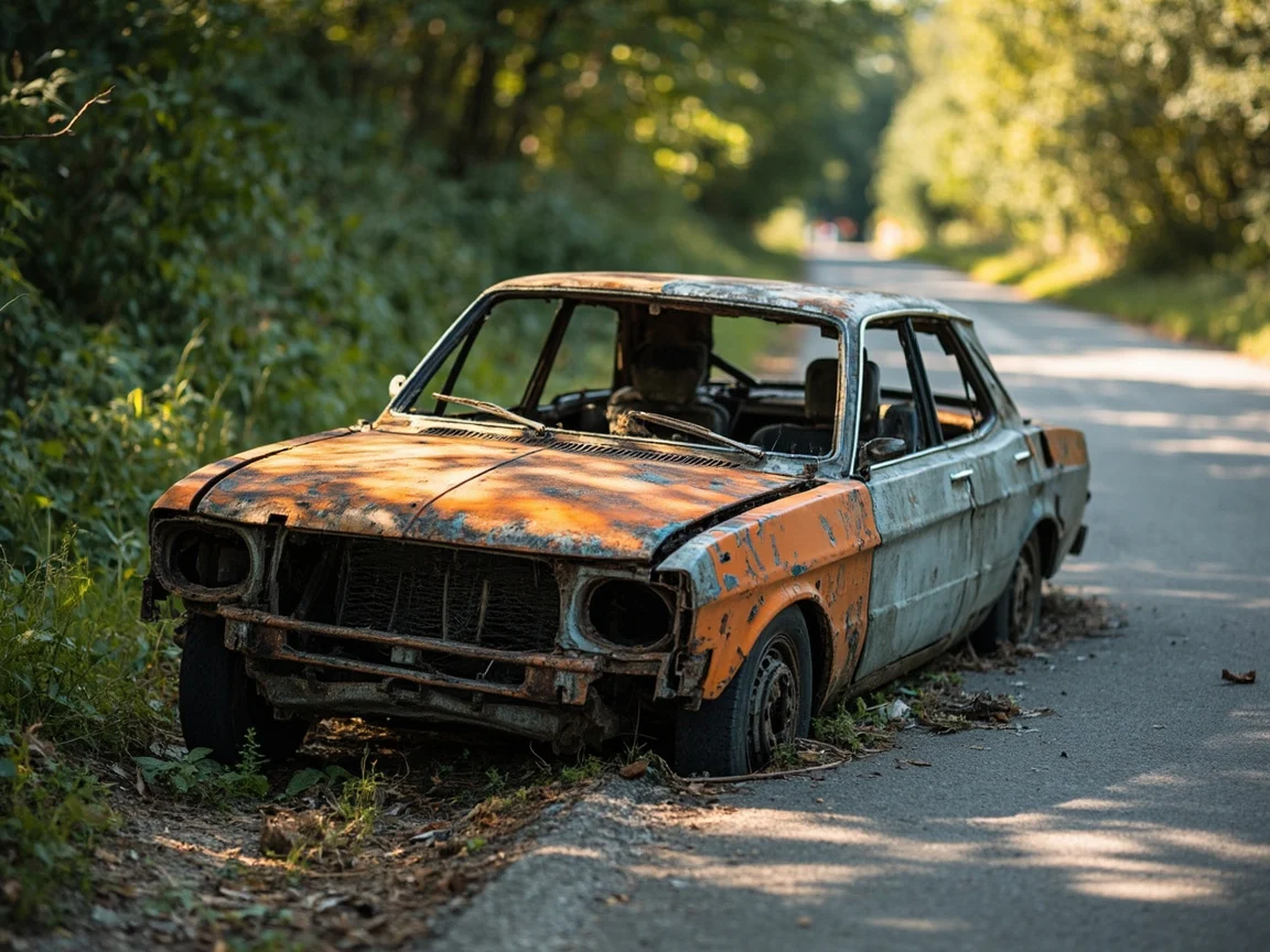 Epave voiture &middot; image &agrave; la une