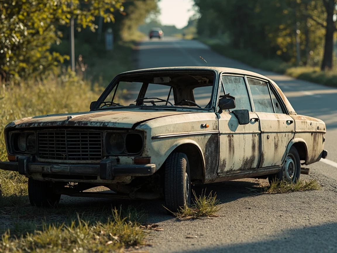 Epave voiture &middot; image &agrave; la une