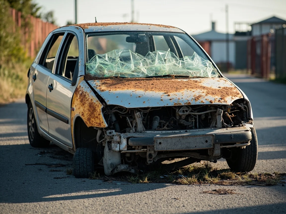 Epave voiture &middot; image &agrave; la une