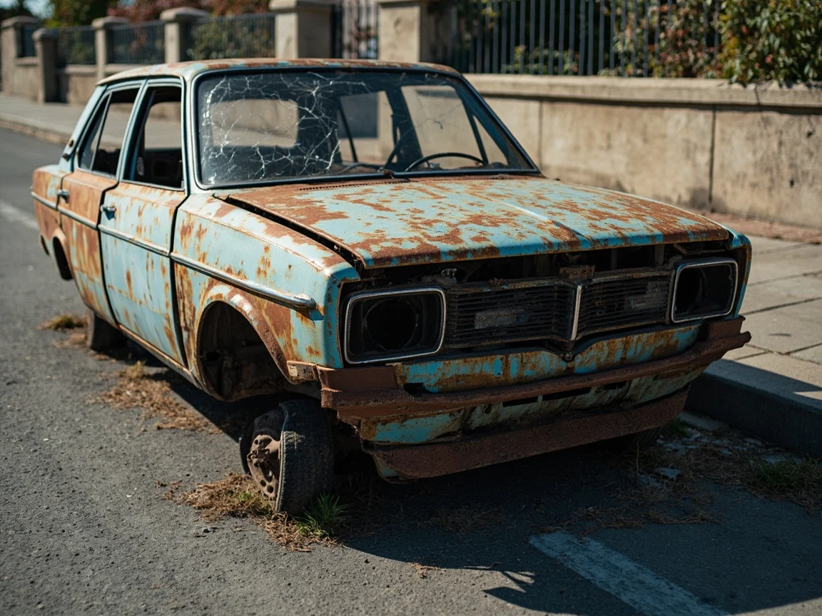 Epave voiture &middot; image &agrave; la une
