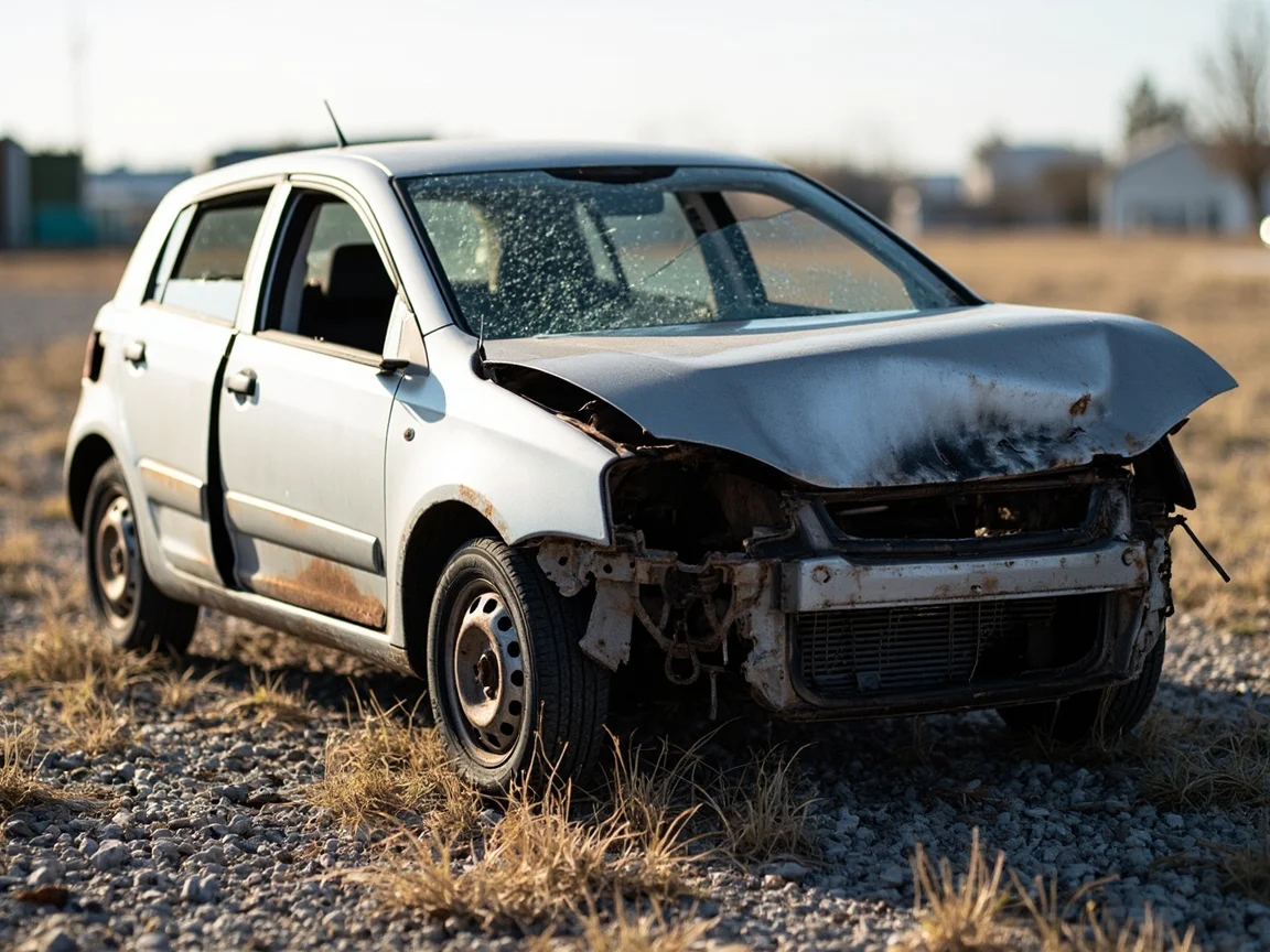 Epave voiture &middot; image &agrave; la une