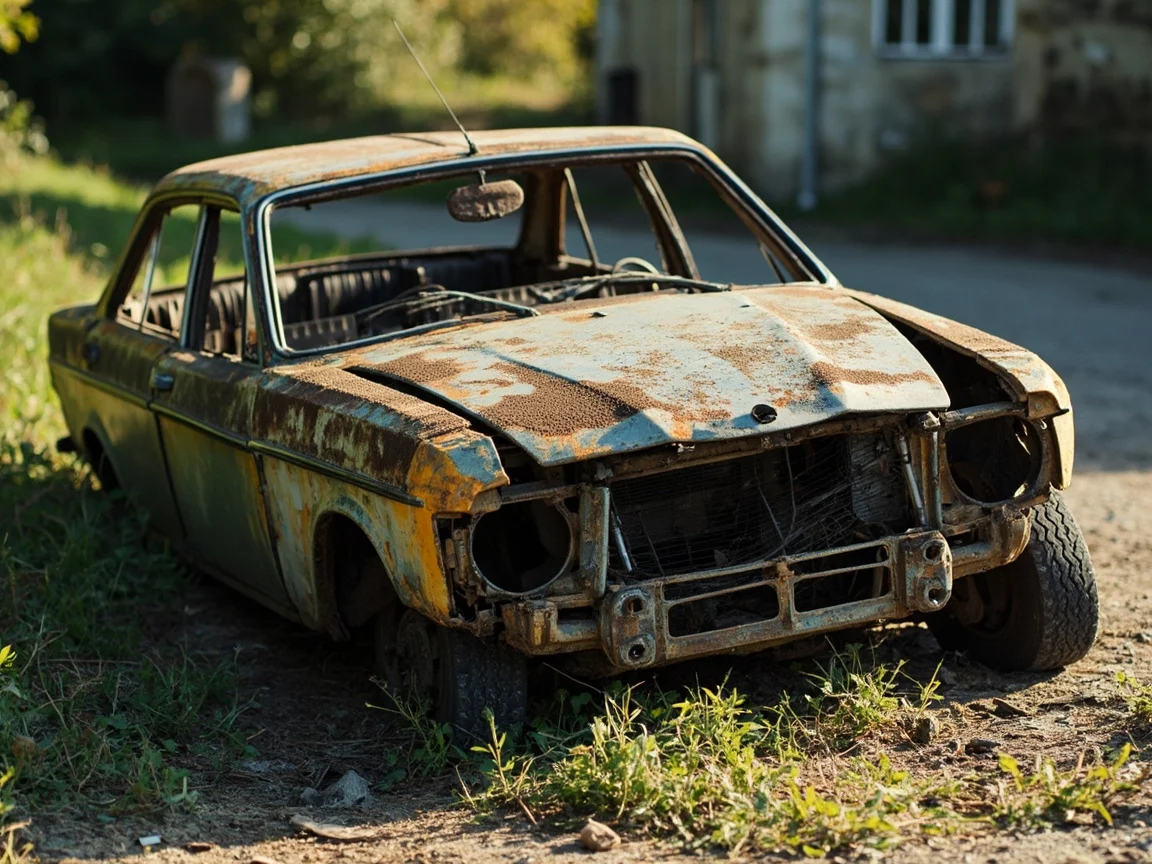 Epave voiture &middot; image &agrave; la une