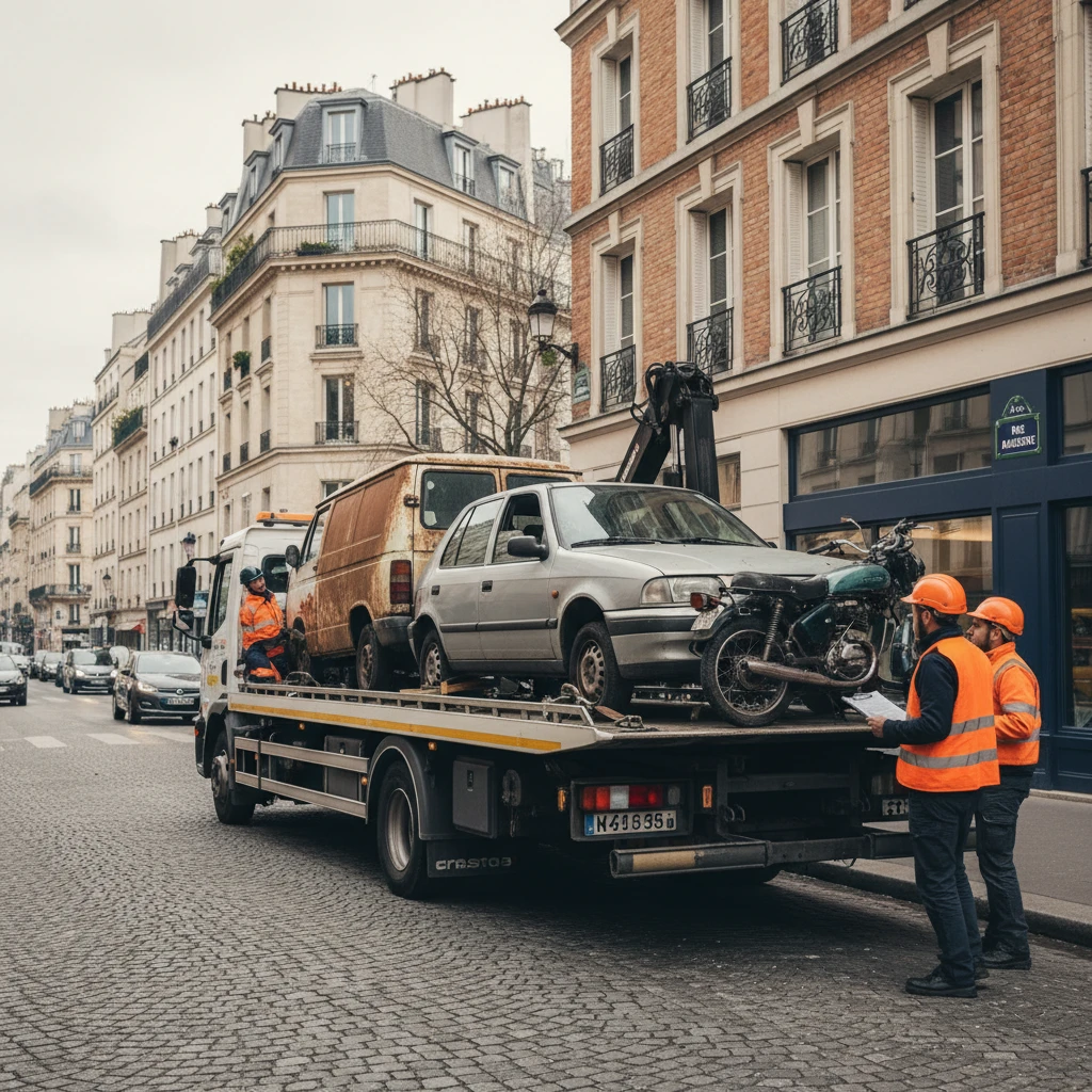 &Eacute;paviste Gratuit Paris 14, Enl&egrave;vement v&eacute;hicule hors d'usage, Mise &agrave; la casse Paris, Retrait gratuit de voiture &eacute;pave, Centre VHU agr&eacute;&eacute;