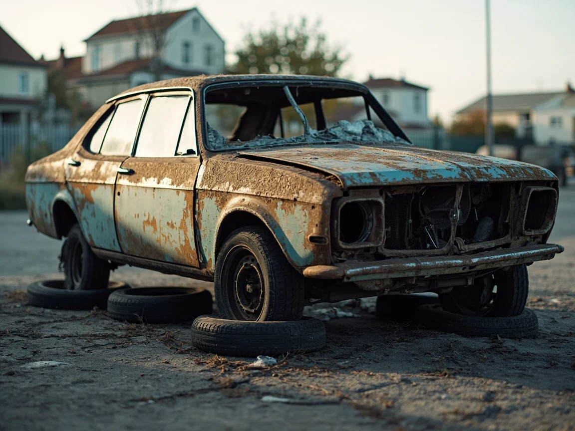 Epave voiture &middot; image &agrave; la une