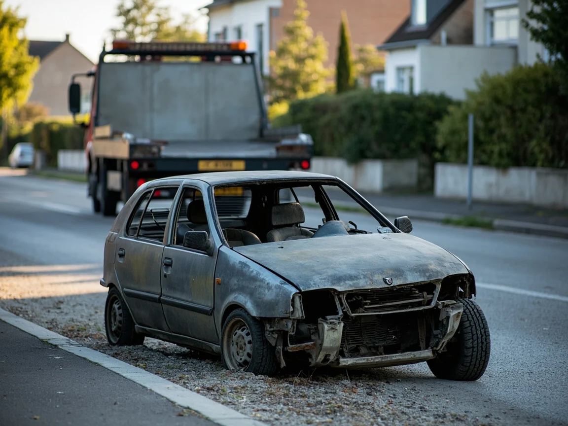 Epave voiture &middot; image &agrave; la une