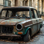 , , , ,  - Epave voiture : Paris 20 - 75020